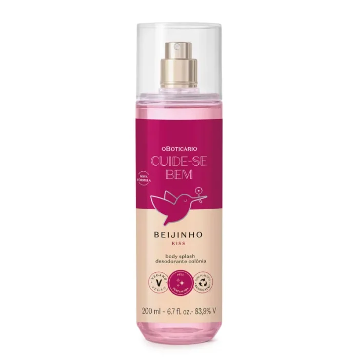 Body Splash Desodorante Colônia Beijinho Cuide-Se Bem O Boticário - 200ml
