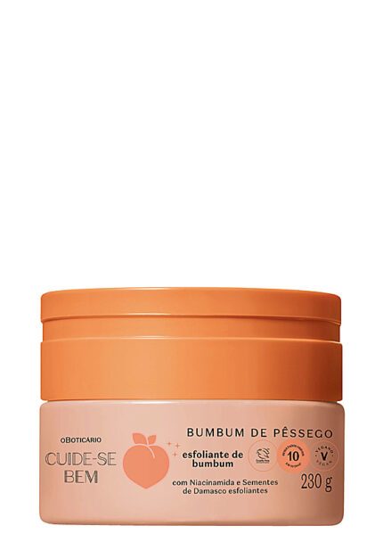 Esfoliante Corporal Pessegura Cuide-Se Bem O Boticário - 230g