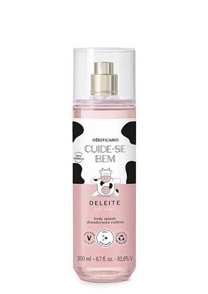 Body Splash Desodorante Colônia Deleite Cuide-Se Bem O Boticário - 200ml