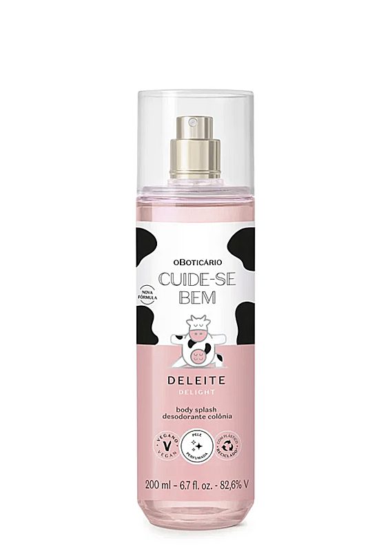 Body Splash Desodorante Colônia Deleite Cuide-Se Bem O Boticário - 200ml