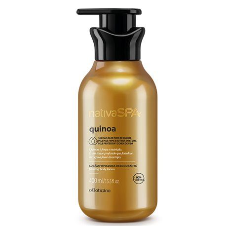 Loção Firmadora Desodorante Corporal Quinoa Nativa SPA O Boticário - 400ml