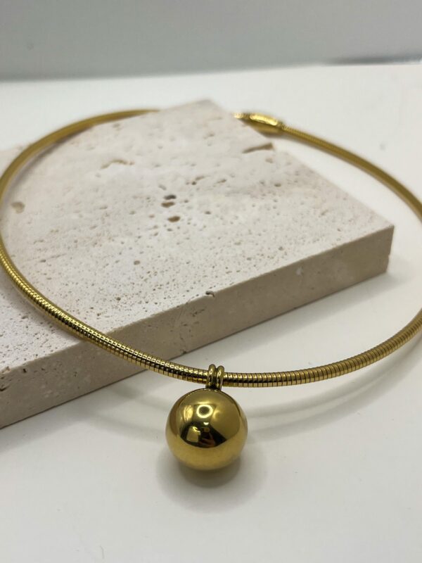 Choker Bola Dourada