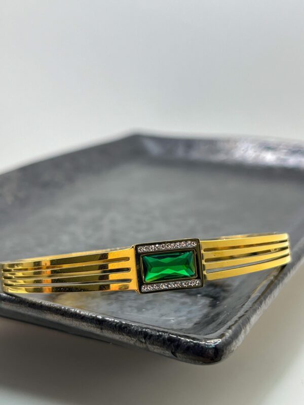 Bracelete Eterna Esmeralda Luxo