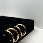 Brinco Argola Dupla Maxi Dourada