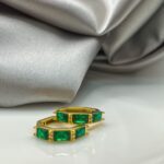 Brinco Eterna Argola Esmeralda