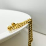 Brinco Valentine's Corrente Dupla Dourado