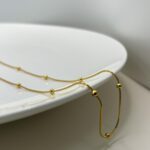 Colar Bolinhas Minimalistas Dourado