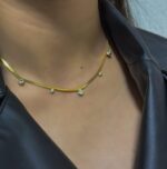Colar Gargantilha Luar Dourado