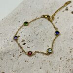 Pulseira Aurora Zircônias Coloridas