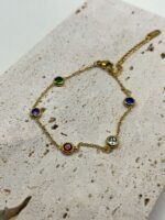 Pulseira Aurora Zircônias Coloridas
