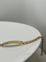 Pulseira Valentine's Placa Dourada
