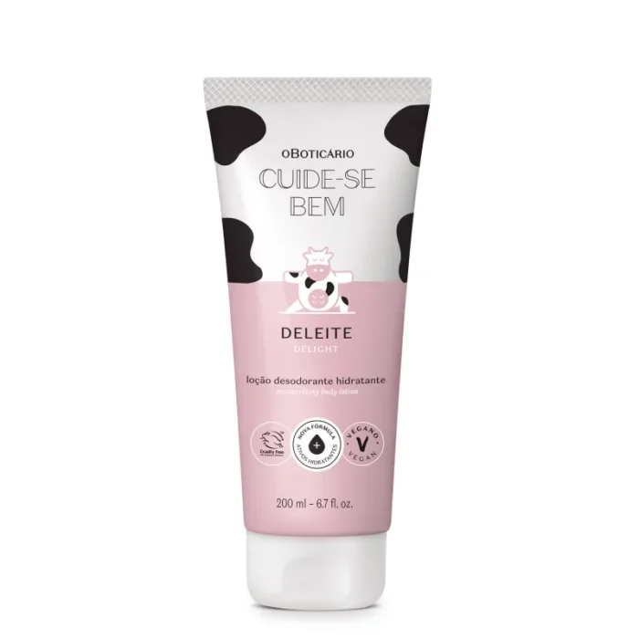 Loção Hidratante Corporal Cuide-Se Bem Deleite O Boticário - 200ml
