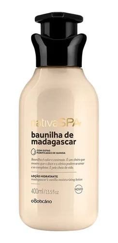 Loção Hidratante Corporal Nativa SPA Baunilha De Madagascar O Boticário - 400ml