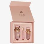 Estojo Natal Haya Lattafa - Perfume 100ml + Travel Size 12ml + Hair Mist 50ml