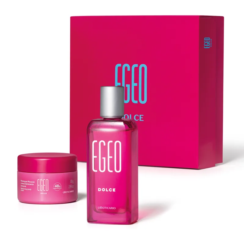 Estojo Natal Egeo Dolce O Boticário - Perfume 50ml + Mousse Hidratante 85g