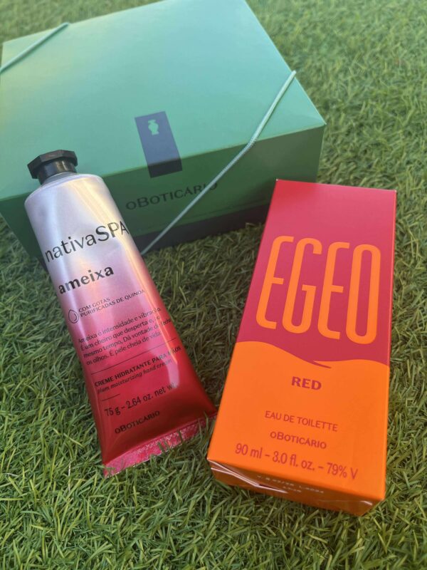 Estojo Natal o Boticário - Egeo Red 90ml + Creme Para Mãos 75g