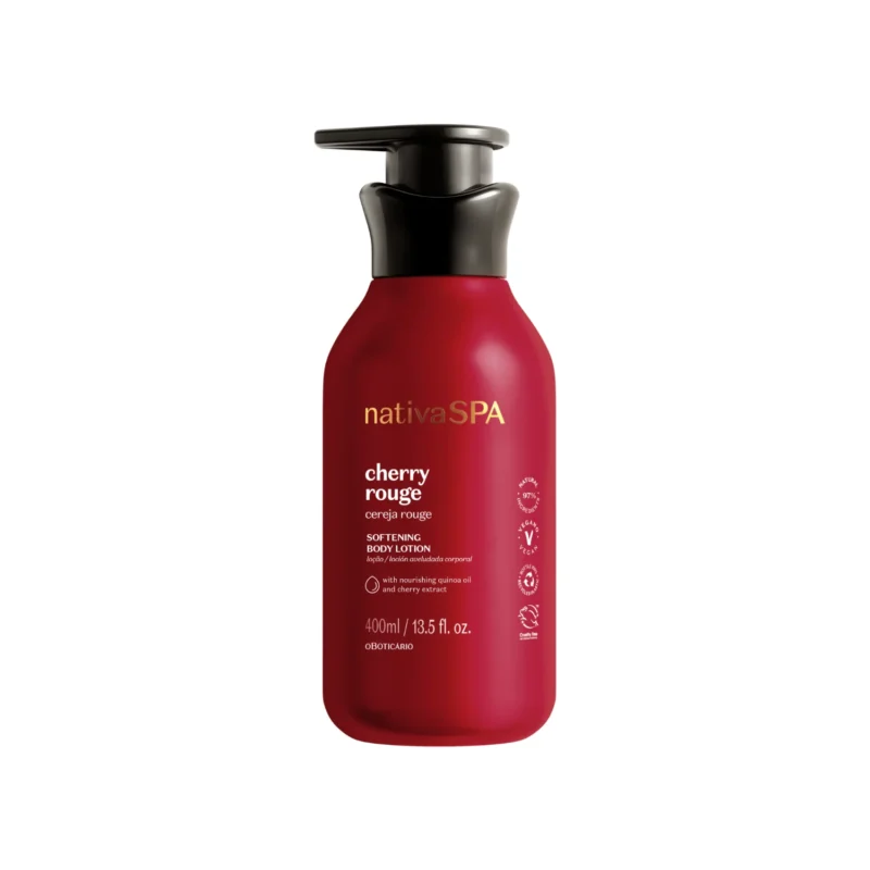 Loção Desodorante Hidratante Corporal Cherry Rouge Nativa SPA O Boticário