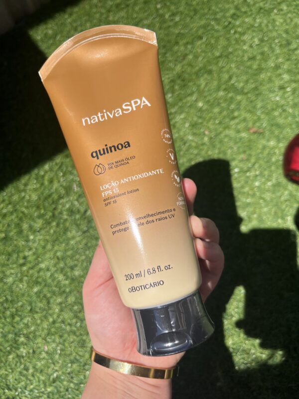 Loção Hidratante FPS 15 Quinoa Nativa SPA O Boticário